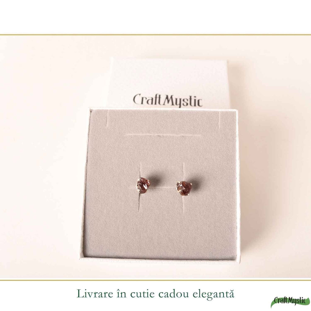 Cercei cu Granat, Argint 925 – CraftMystic