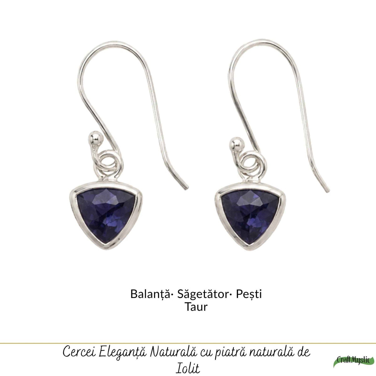 Cercei cu Iolit, Argint 925 – CraftMystic