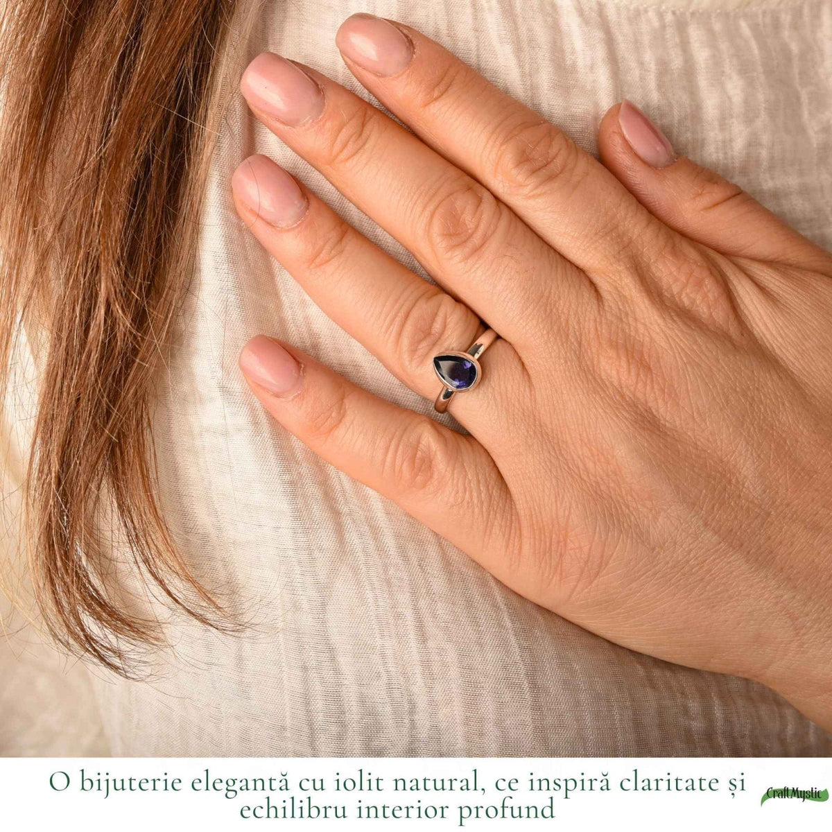 Inel cu Iolit, Argint 925 – CraftMystic