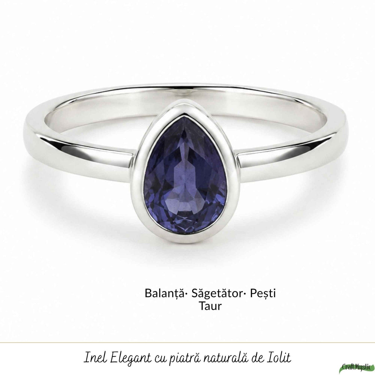 Inel cu Iolit, Argint 925 – CraftMystic