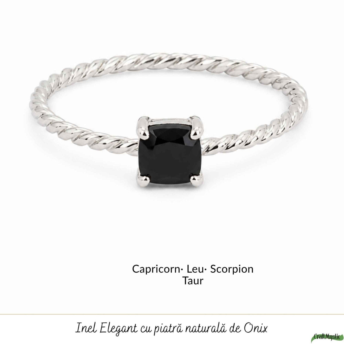 Inel cu Onix, Argint 925 – CraftMystic