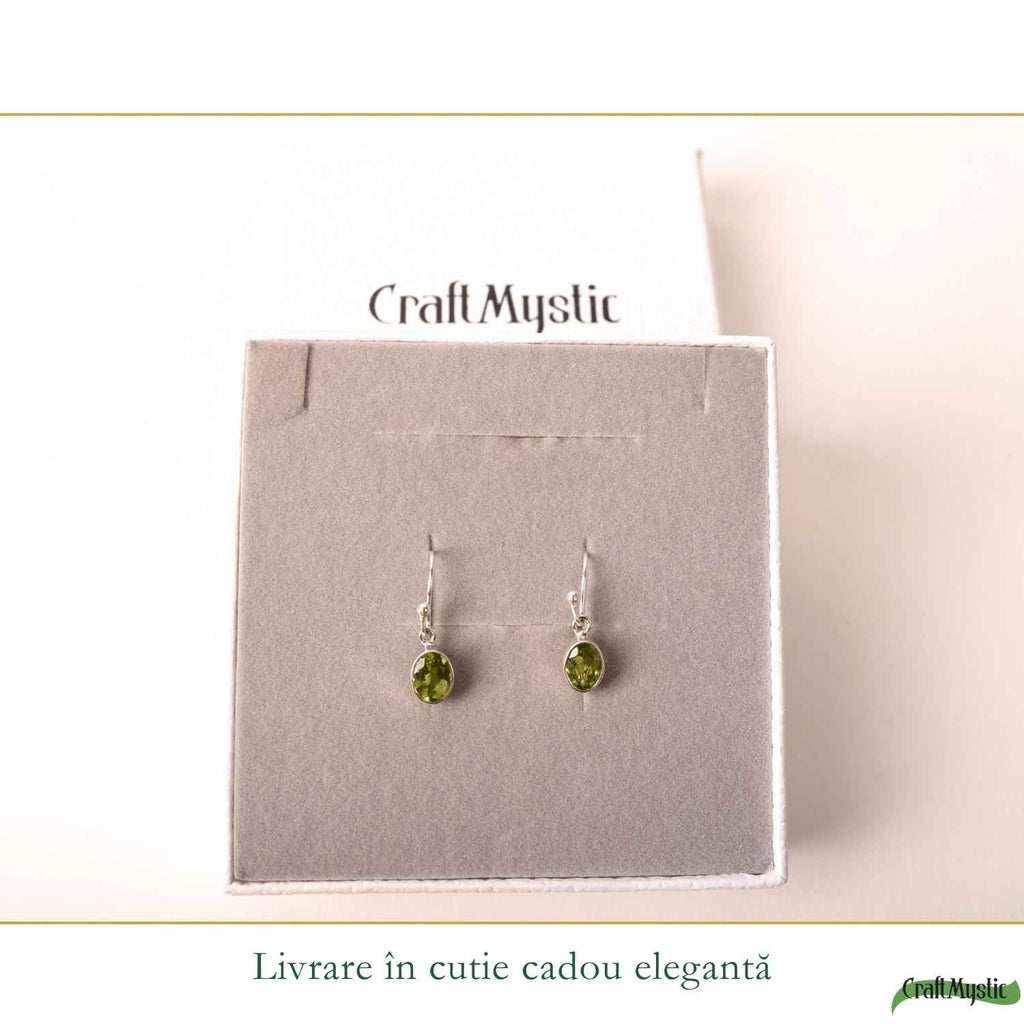 Cercei cu Peridot, Argint 925 – CraftMystic