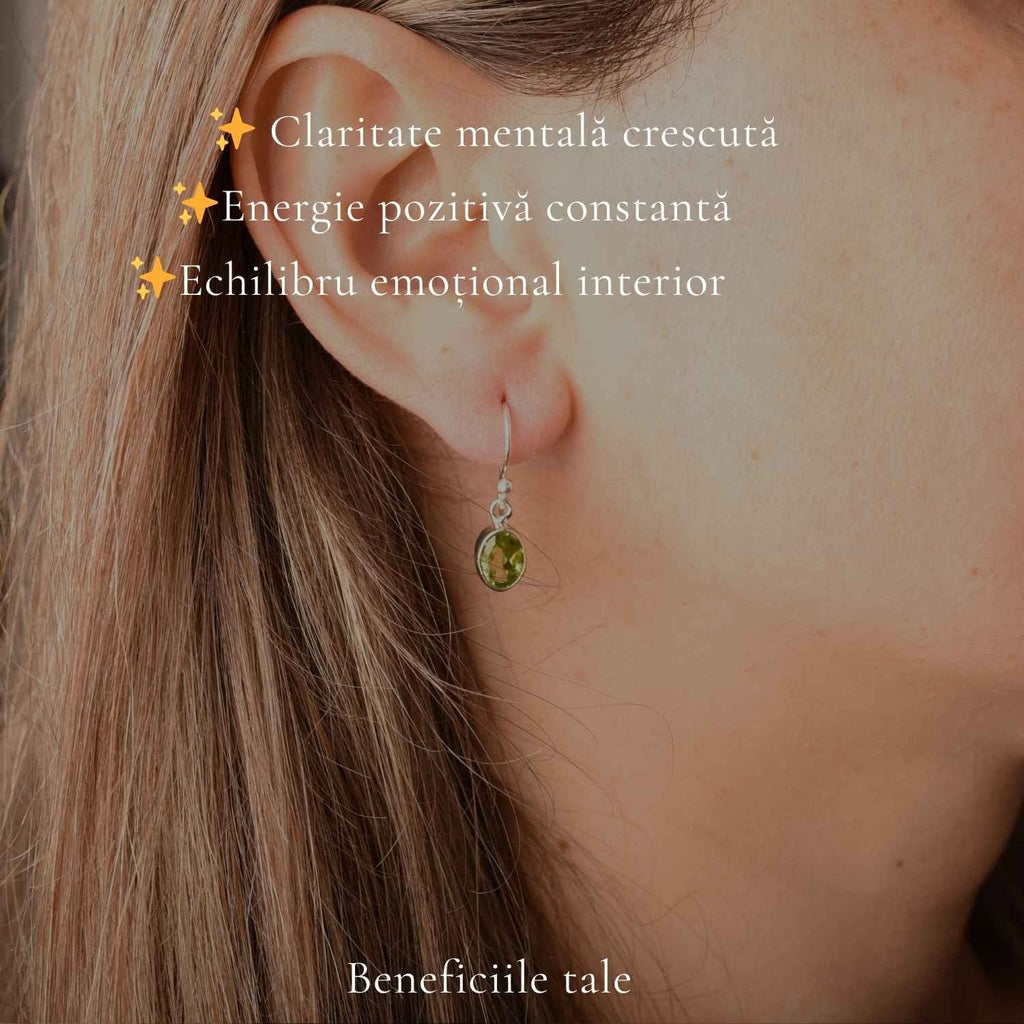 Cercei cu Peridot, Argint 925 – CraftMystic