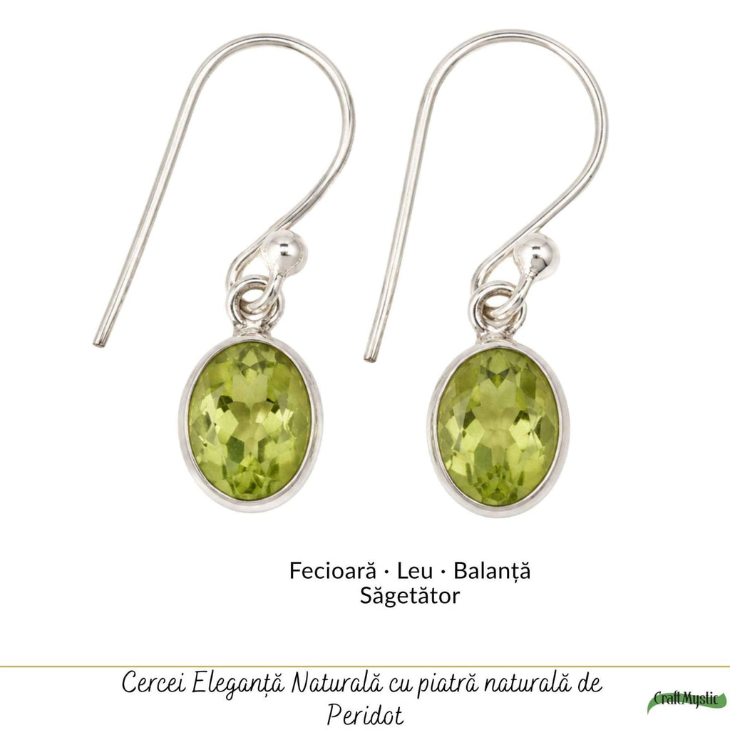 Cercei cu Peridot, Argint 925 – CraftMystic