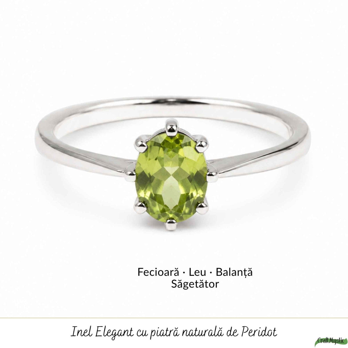 Inel cu Peridot, Argint 925 – CraftMystic