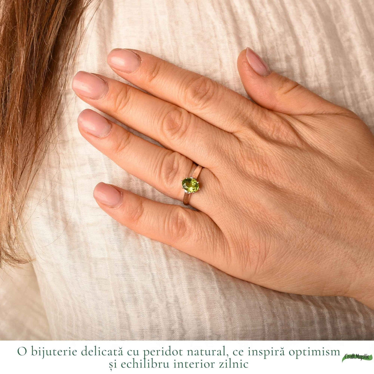 Inel cu Peridot, Argint 925 – CraftMystic