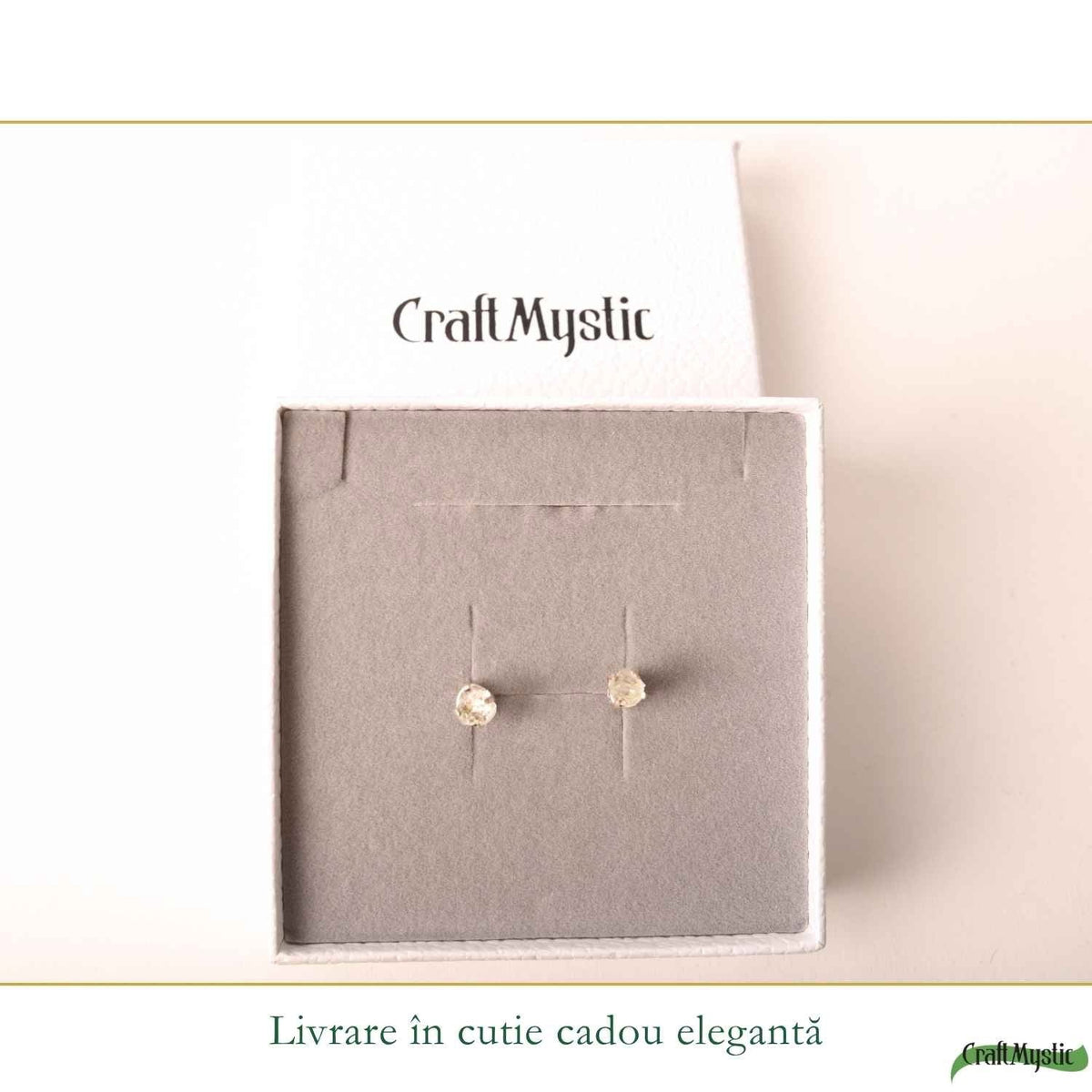 Cercei cu Cuarț de Stâncă, Argint 925 – CraftMystic