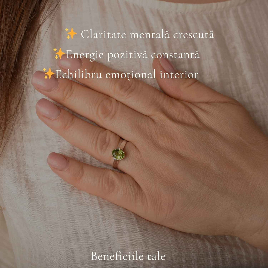 Inel cu Peridot, Argint 925 – CraftMystic