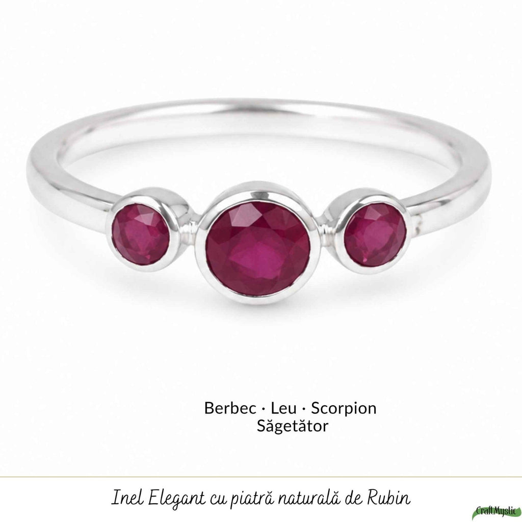 Inel cu Rubin, Argint 925 – CraftMystic