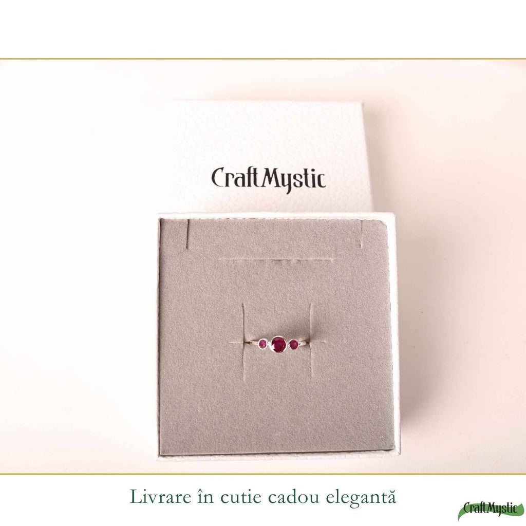 Inel cu Rubin, Argint 925 – CraftMystic