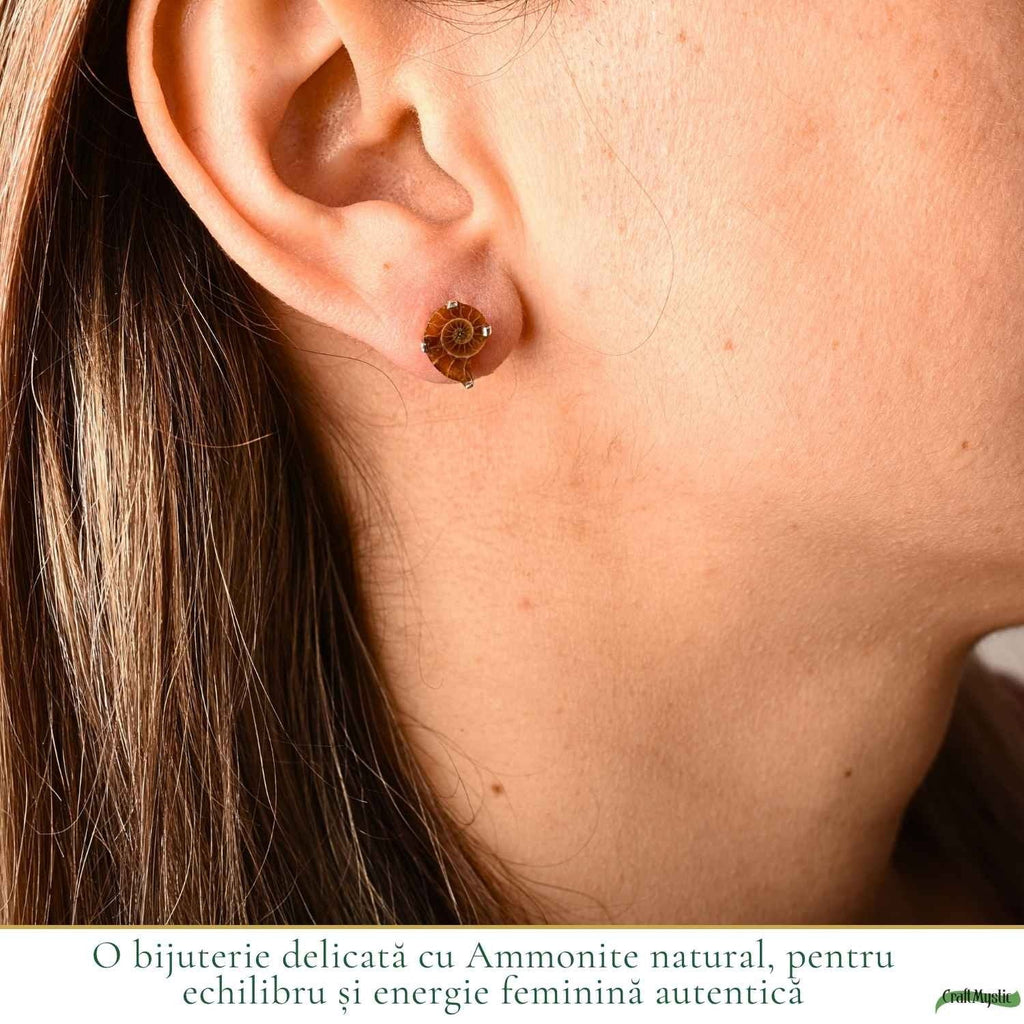 Cercei cu Amonit, Argint 925 – CraftMystic