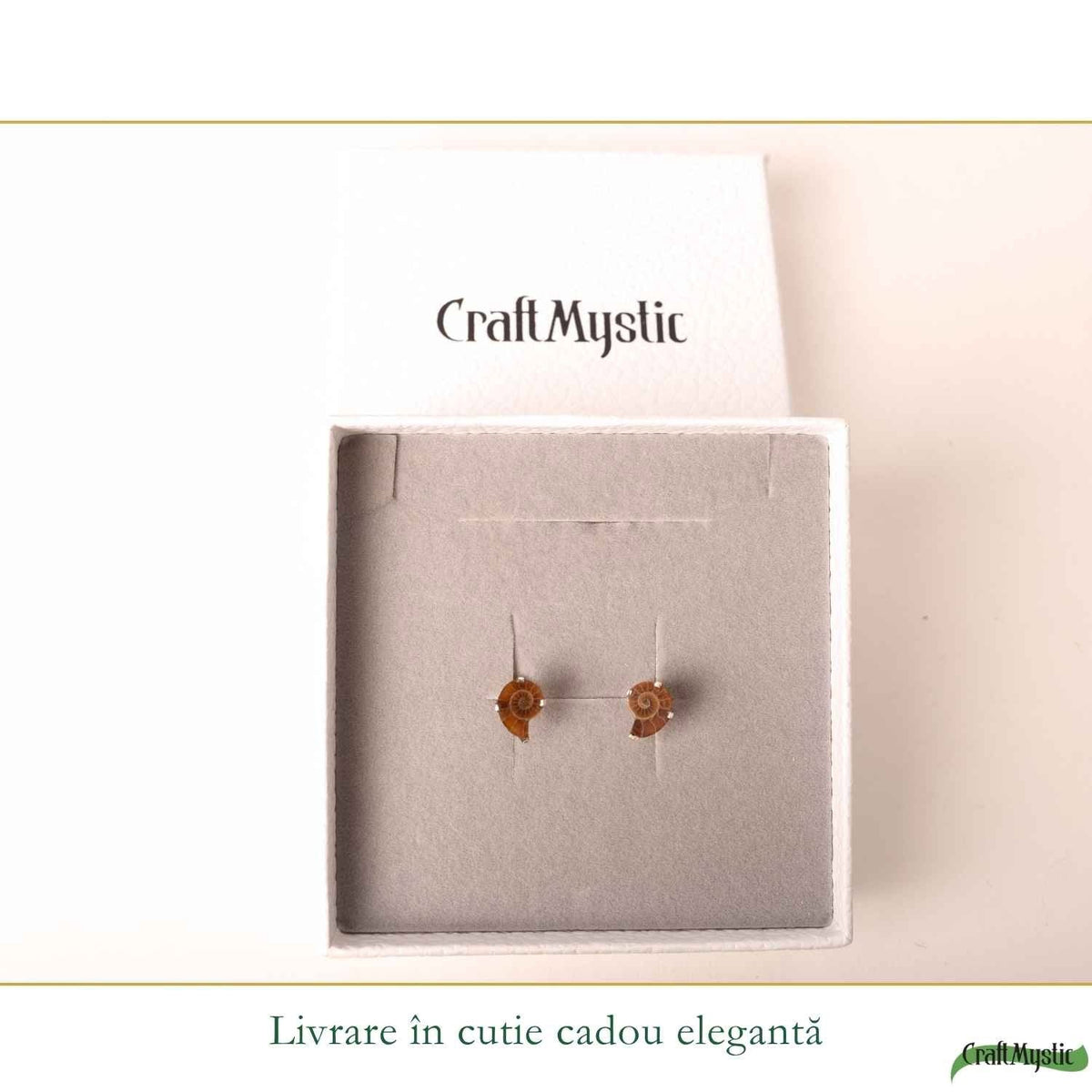 Cercei cu Amonit, Argint 925 – CraftMystic