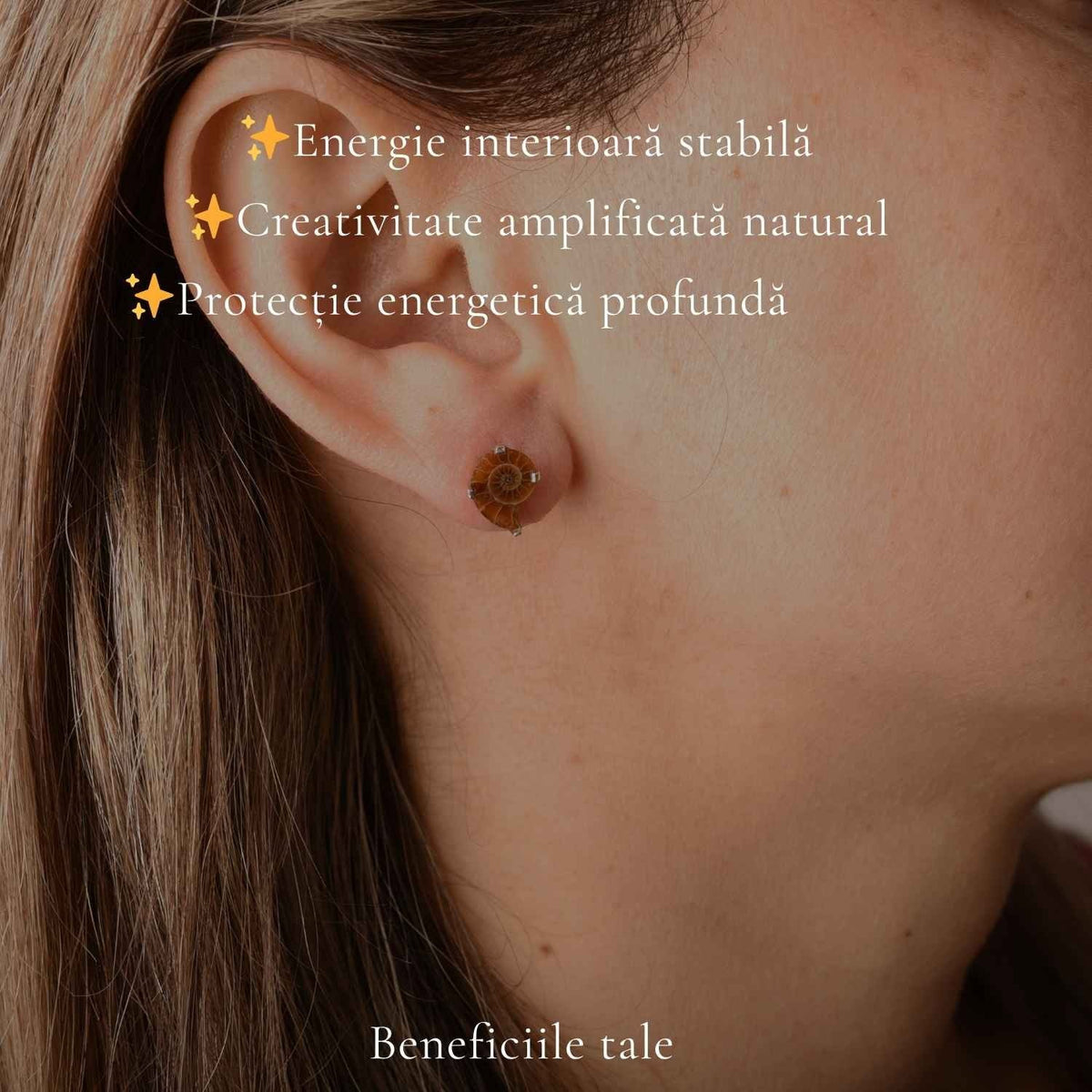 Cercei cu Amonit, Argint 925 – CraftMystic