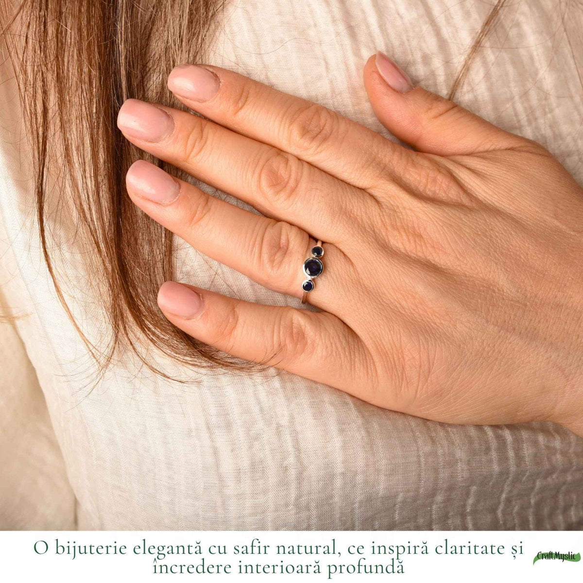 Inel cu Safir, Argint 925 – CraftMystic