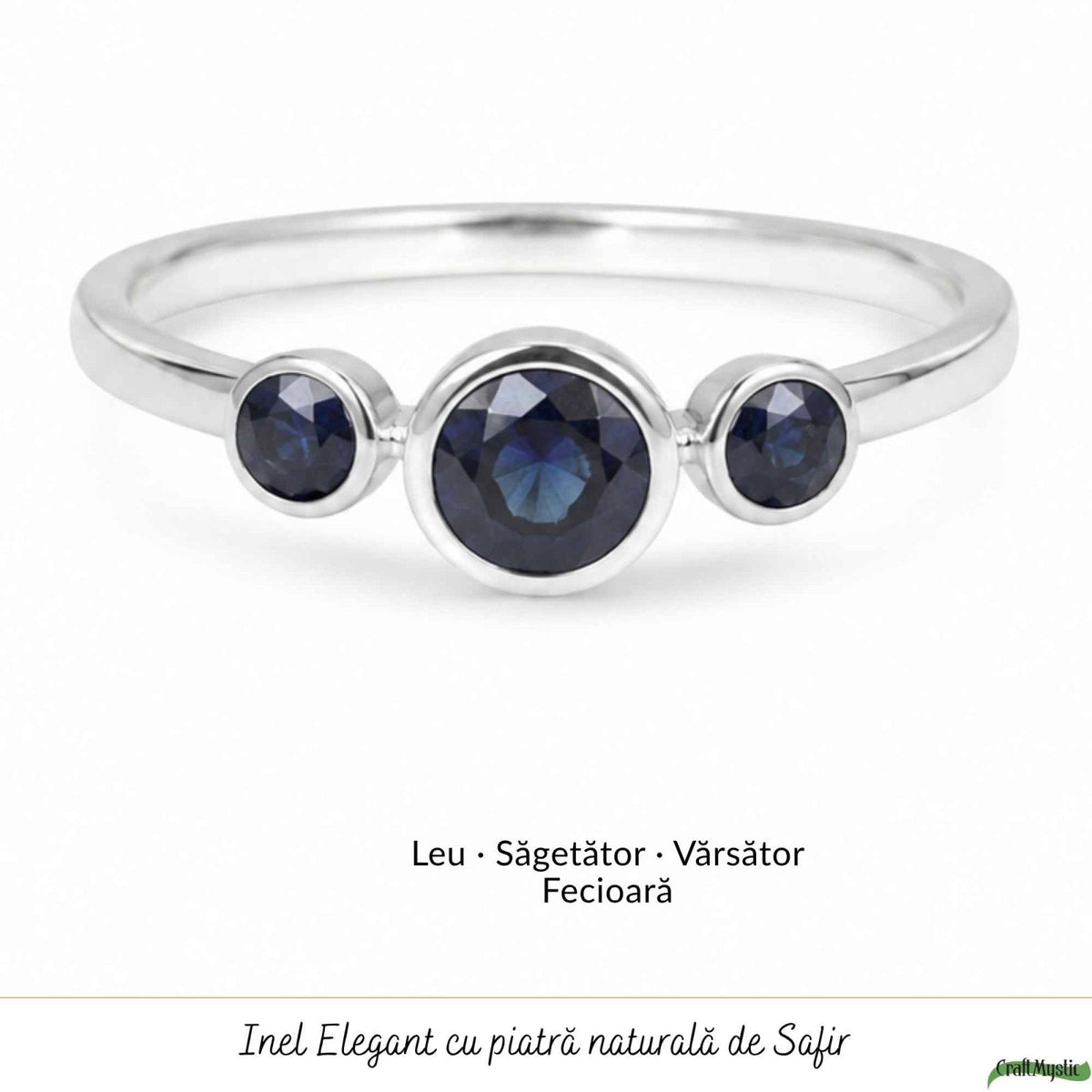 Inel cu Safir, Argint 925 – CraftMystic