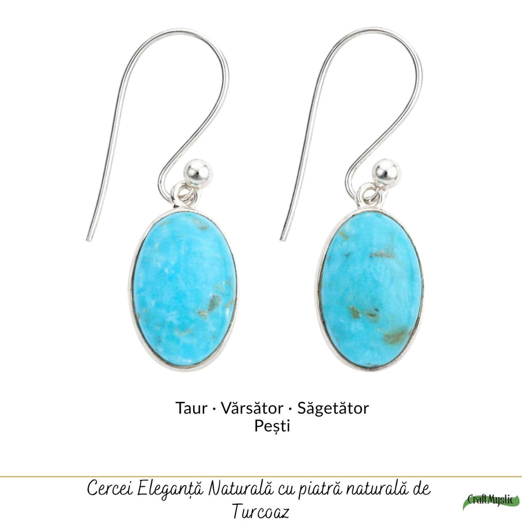 Cercei cu Turcoaz, Argint 925 – CraftMystic