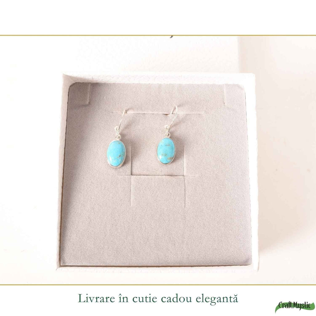 Cercei cu Turcoaz, Argint 925 – CraftMystic