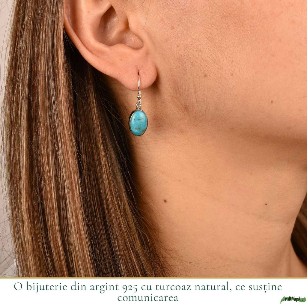 Cercei cu Turcoaz, Argint 925 – CraftMystic