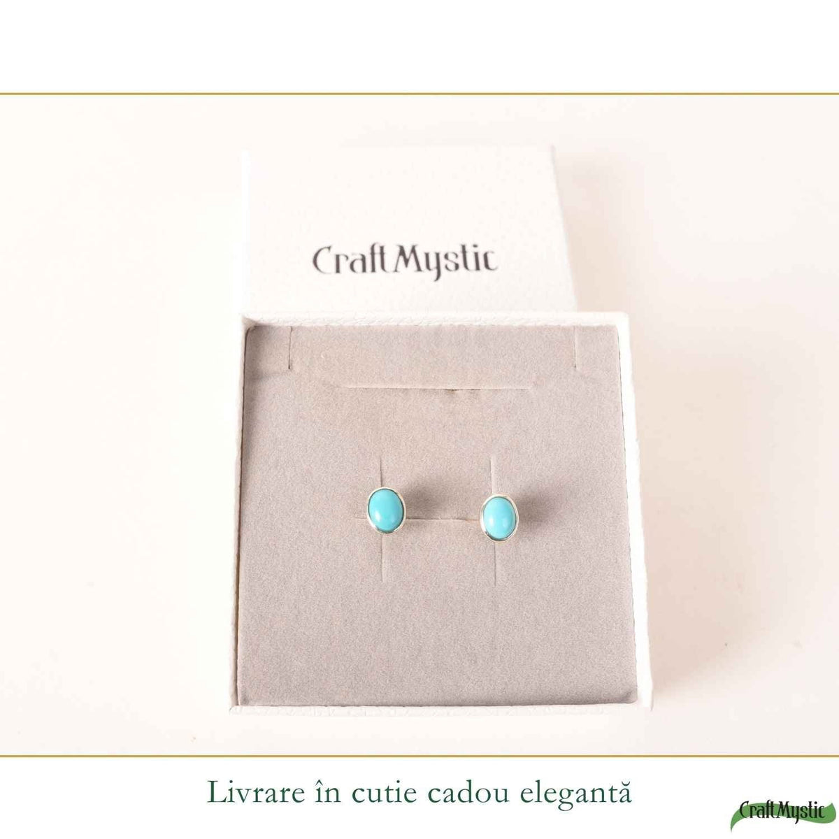 Cercei cu Turcoaz, Argint 925 – CraftMystic