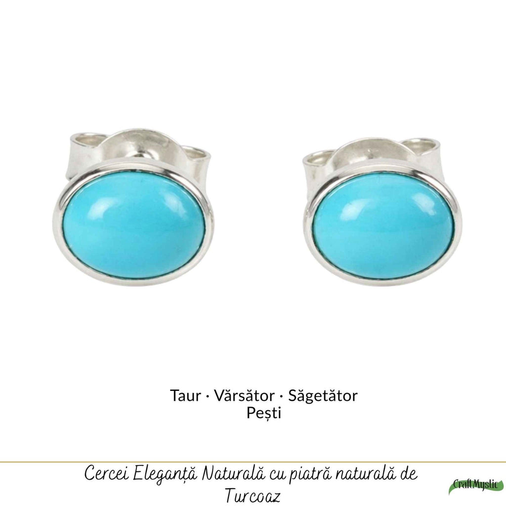 Cercei cu Turcoaz, Argint 925 – CraftMystic