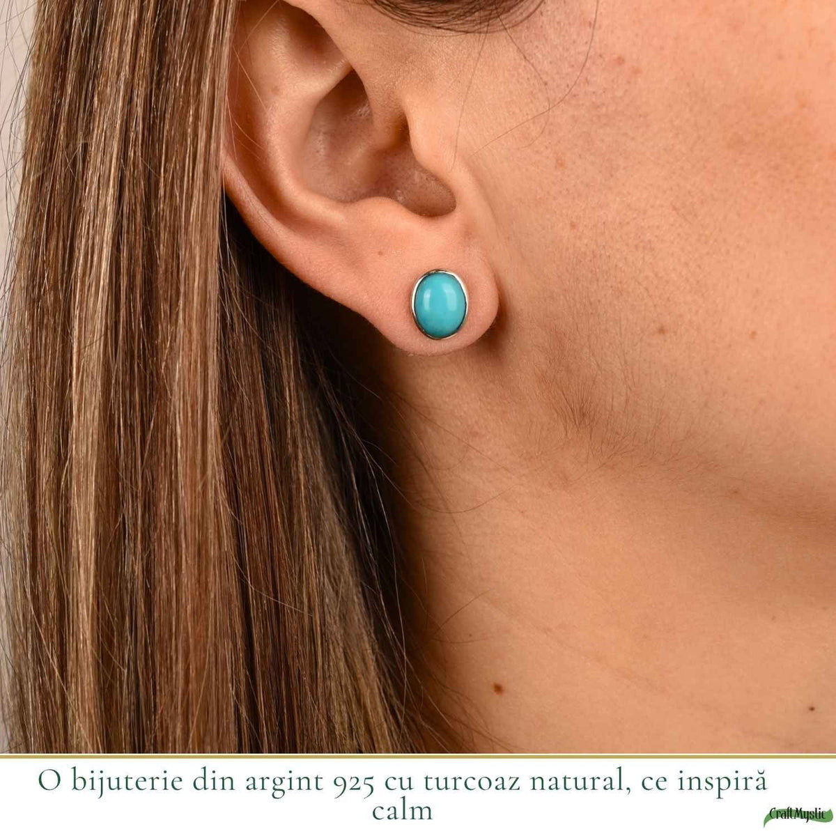 Cercei cu Turcoaz, Argint 925 – CraftMystic