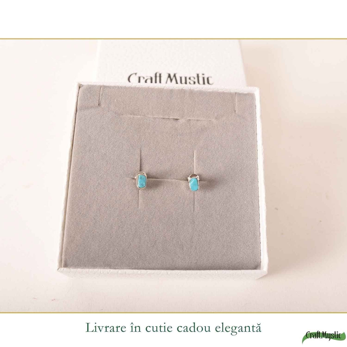 Cercei cu Turcoaz, Argint 925 – CraftMystic