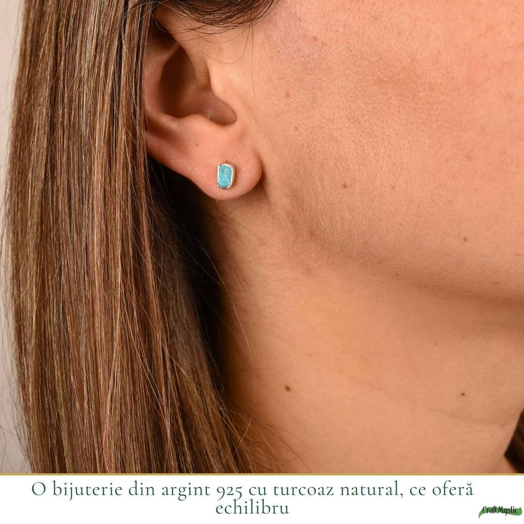 Cercei cu Turcoaz, Argint 925 – CraftMystic