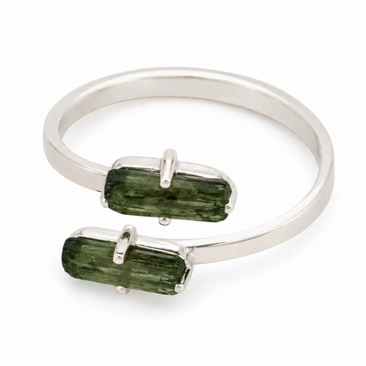 Inel cu Turmalină Verde, Argint 925 – CraftMystic