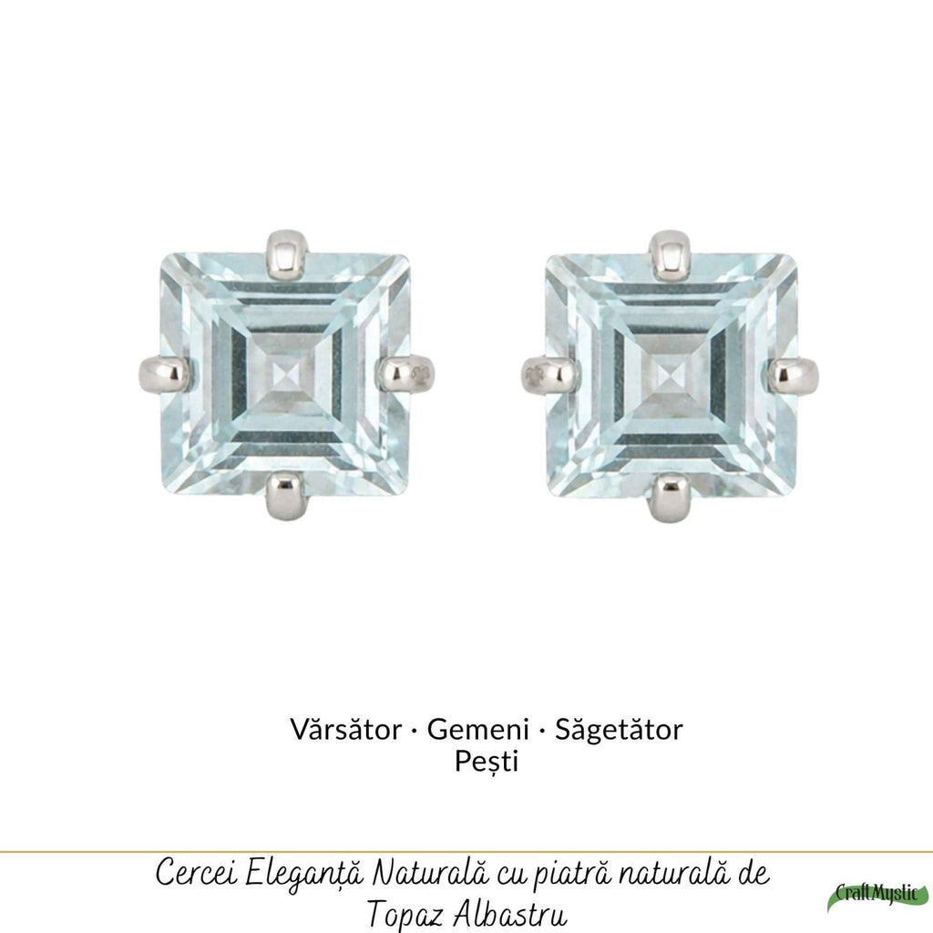 Cercei cu Topaz, Argint 925 – CraftMystic