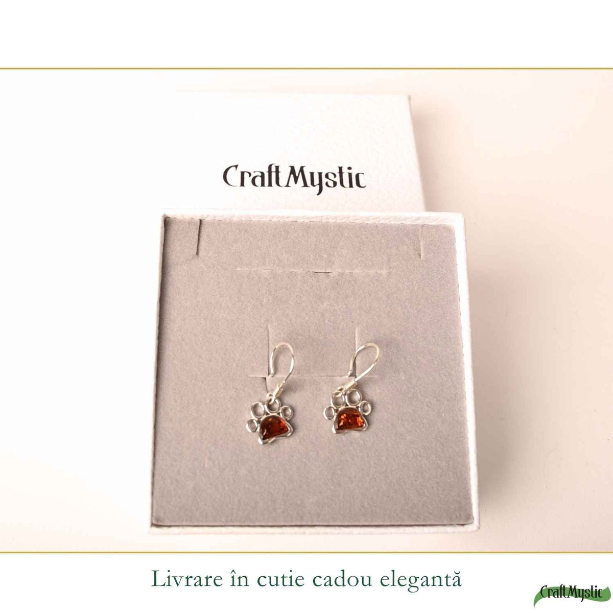 Cercei cu Chihlimbar, Argint 925 – CraftMystic