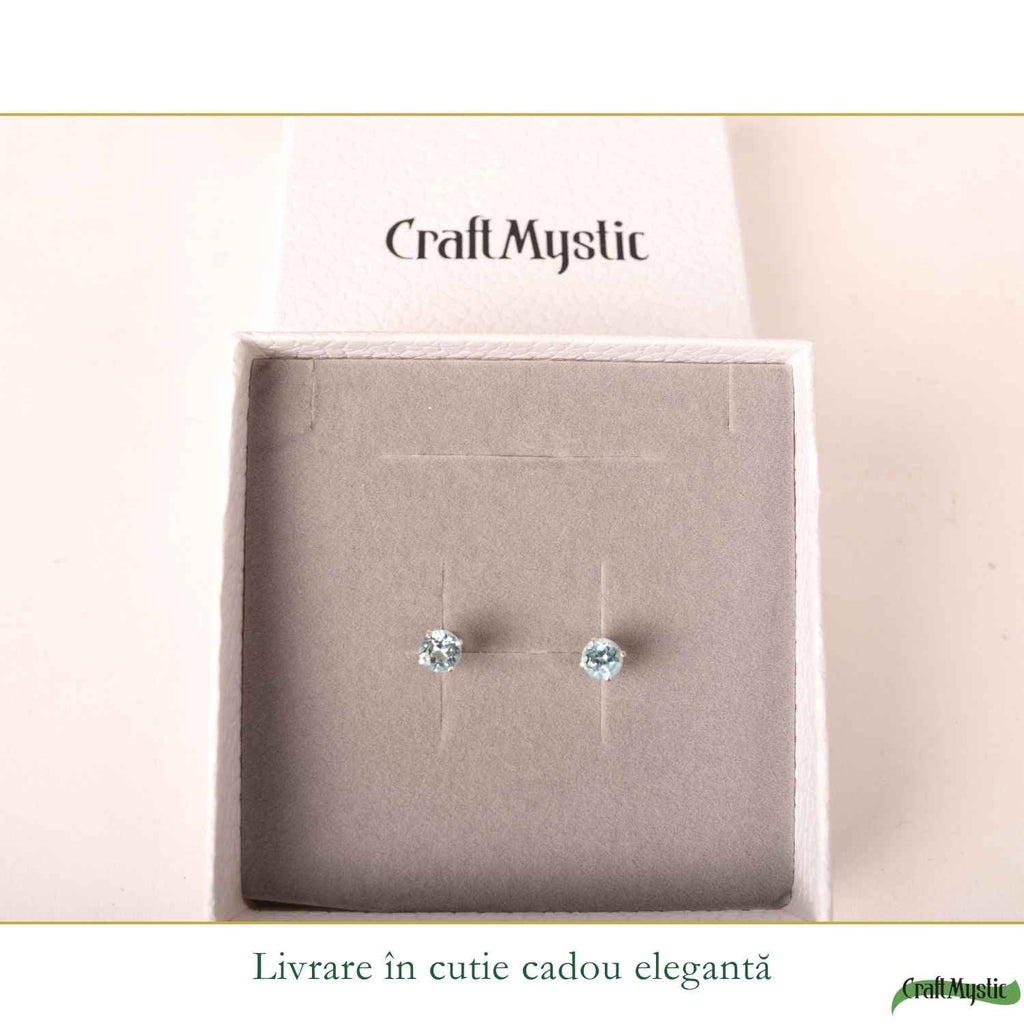 Cercei cu Topaz, Argint 925 – CraftMystic