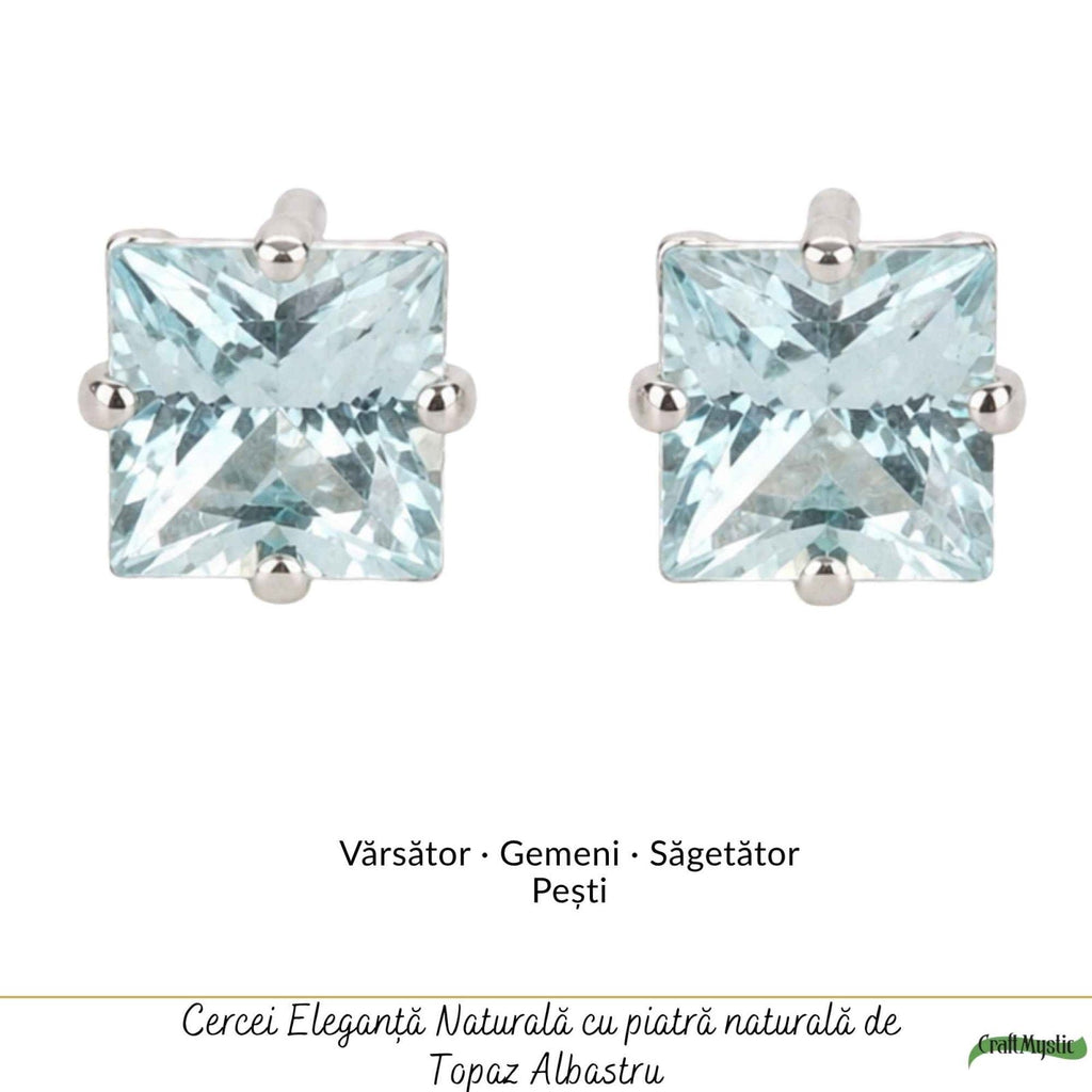 Cercei cu Topaz, Argint 925 – CraftMystic