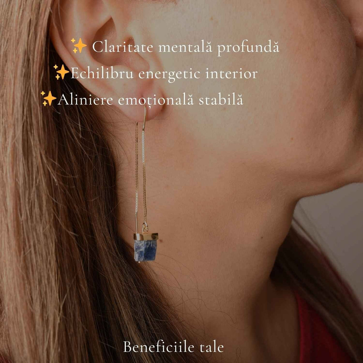 Cercei cu Kyanit, Argint 925 placat aur 18k – CraftMystic