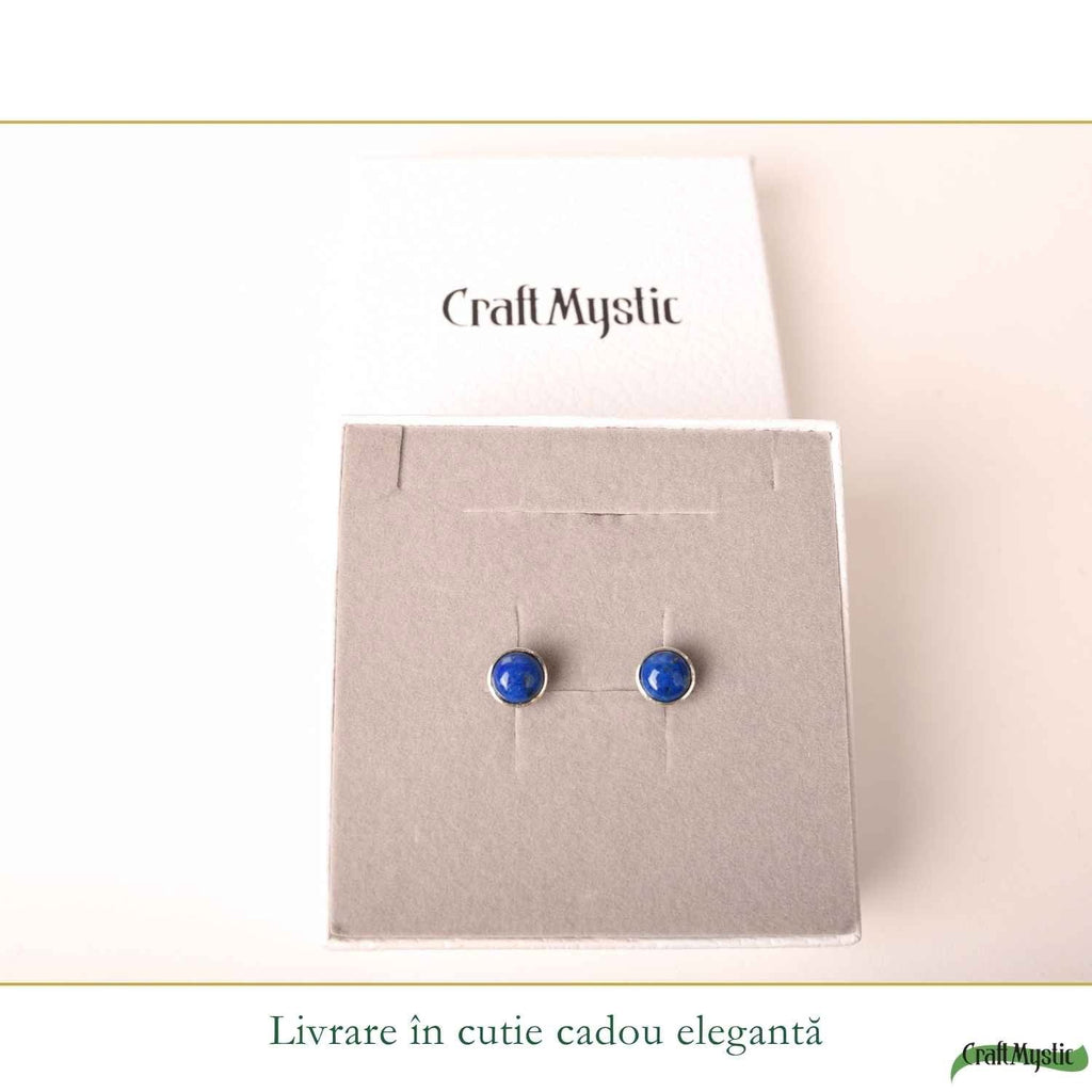 Cercei cu Lapis Lazuli, Argint 925 – CraftMystic