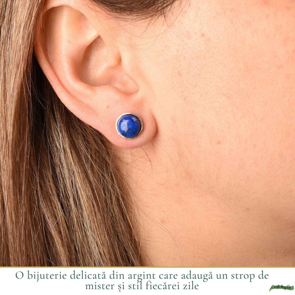 Cercei cu Lapis Lazuli, Argint 925 – CraftMystic