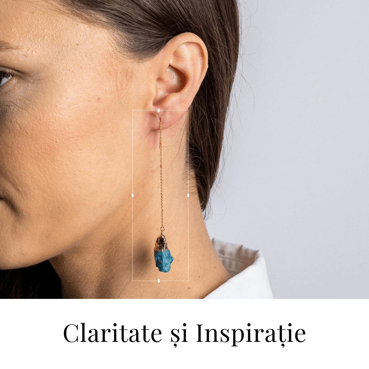 Claritate si Inspiratie – Cercei Lungi cu Apatit Brut