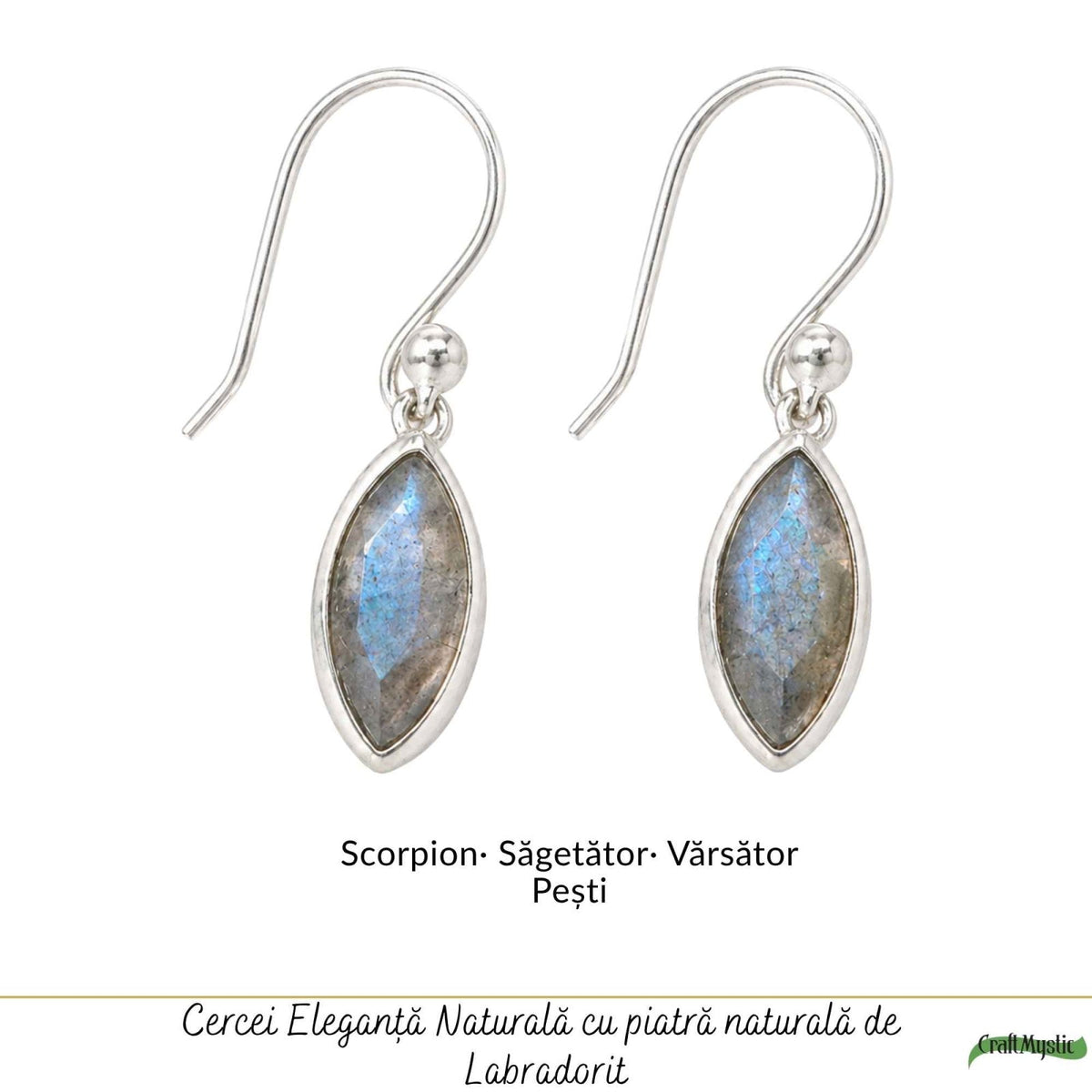 Cercei cu Labradorit, Argint 925 – CraftMystic
