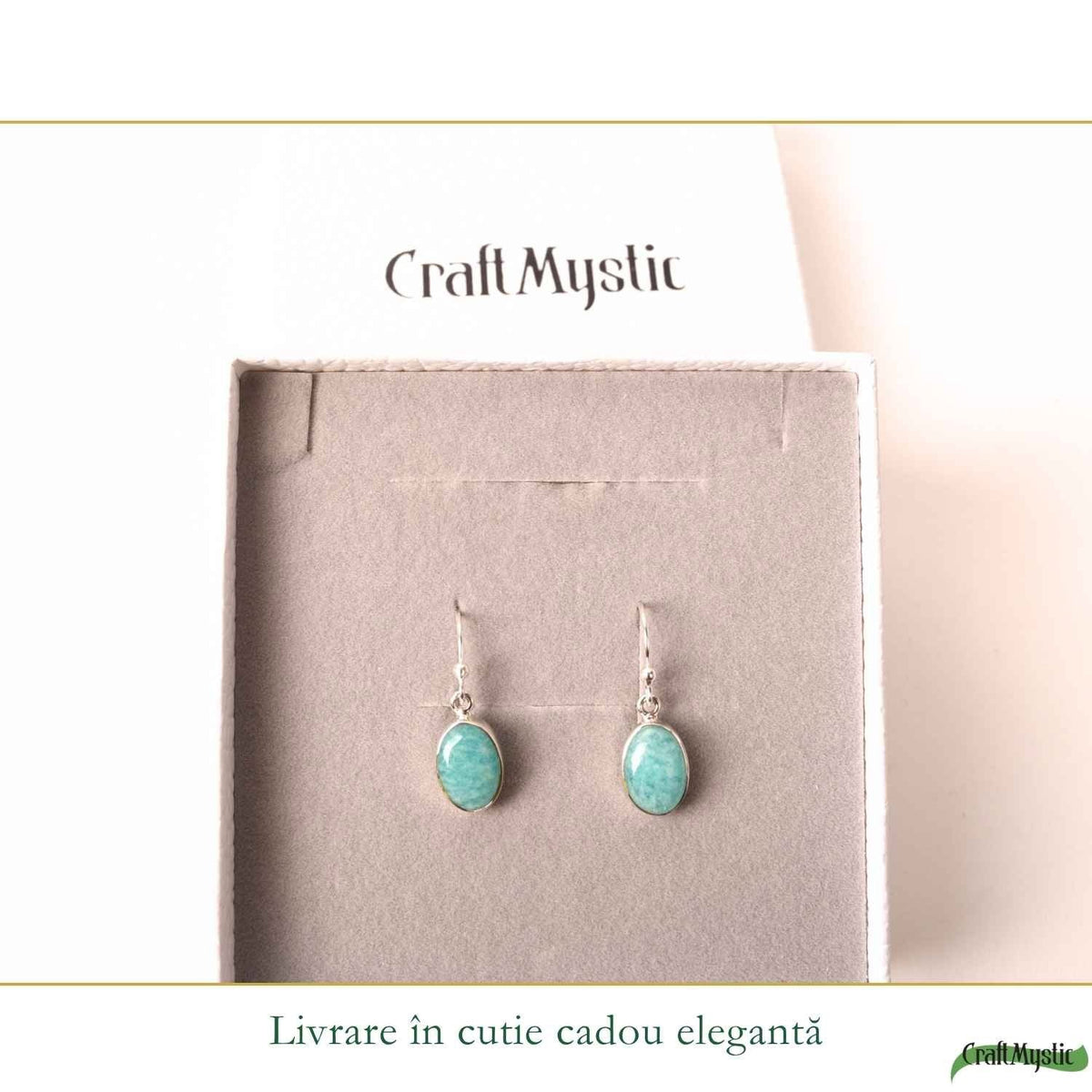 Cercei cu Amazonit, Argint 925 – CraftMystic