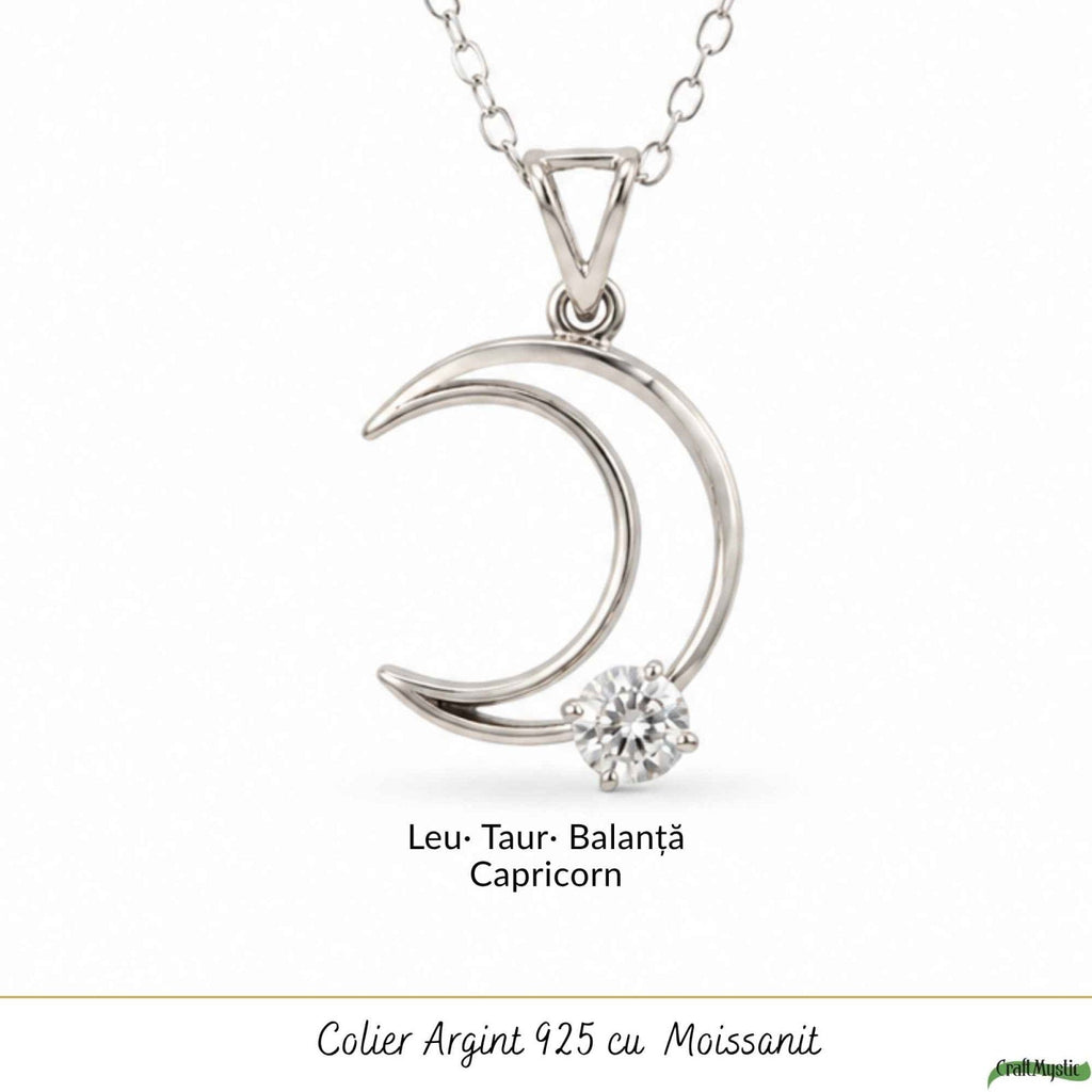 Colier cu Moissanit, Argint 925 – CraftMystic