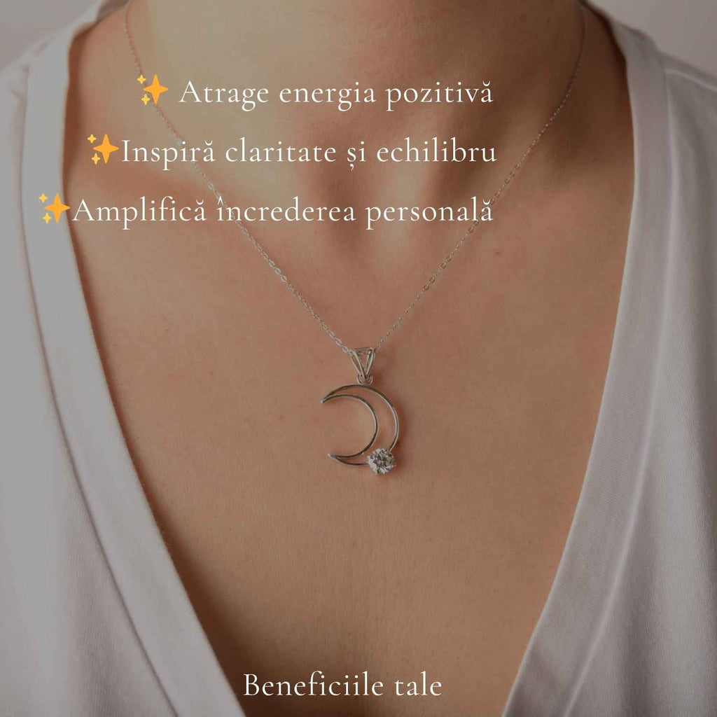 Colier cu Moissanit, Argint 925 – CraftMystic