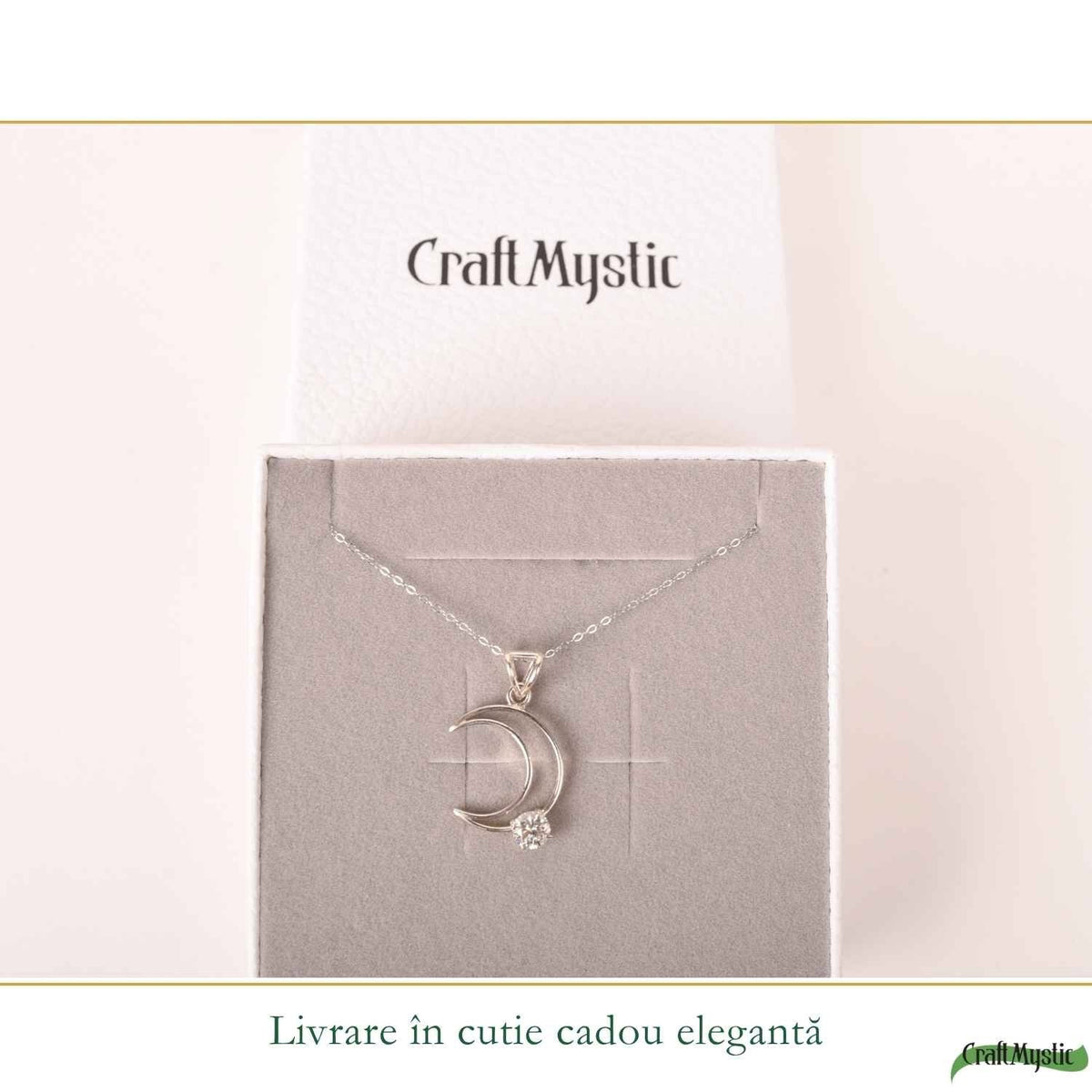 Colier cu Moissanit, Argint 925 – CraftMystic