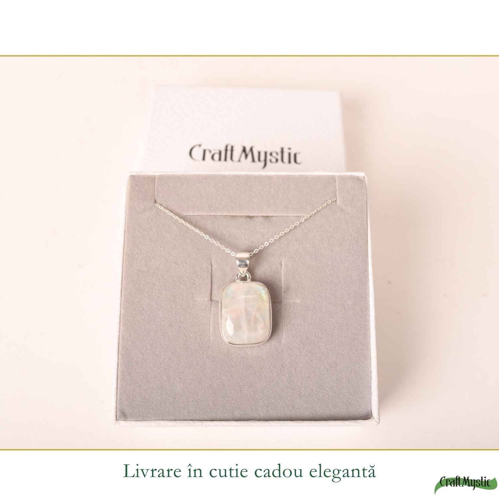 Colier cu Piatra Lunii, Argint 925 – CraftMystic