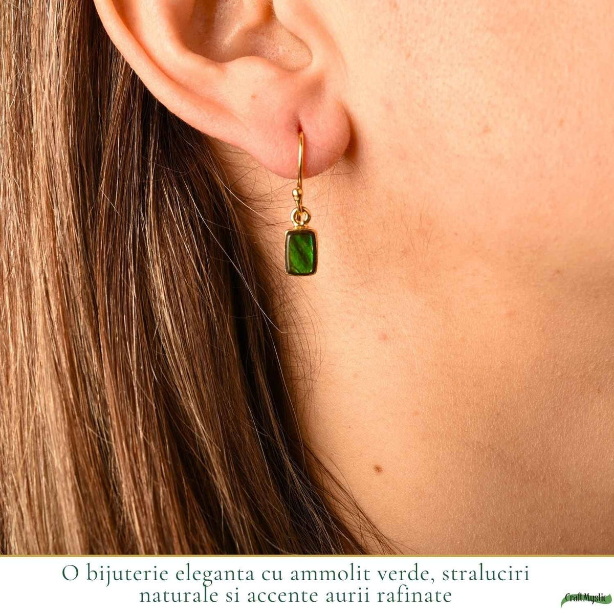 Cercei cu Amolit, Argint 925 – CraftMystic