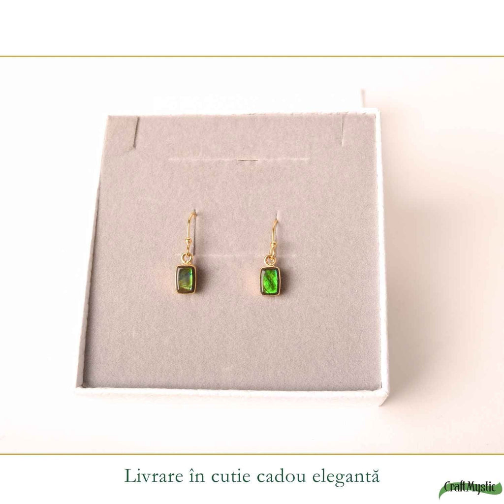Cercei cu Amolit, Argint 925 – CraftMystic