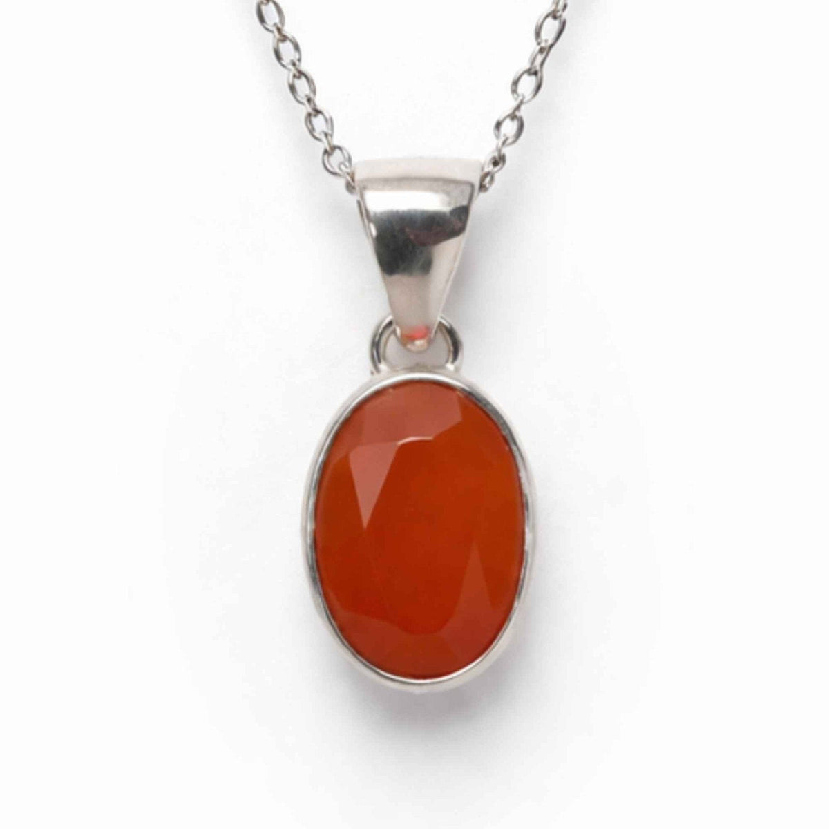 Colier cu Carneol, Argint 925 – CraftMystic