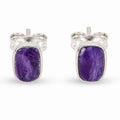 Cercei cu Charoit, Argint 925 – CraftMystic