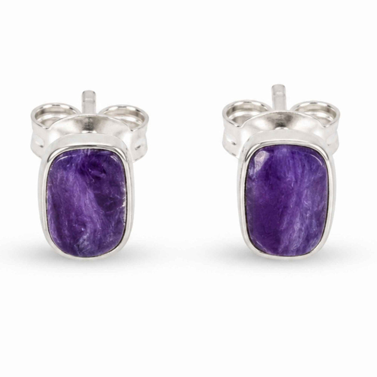 Cercei cu Charoit, Argint 925 – CraftMystic