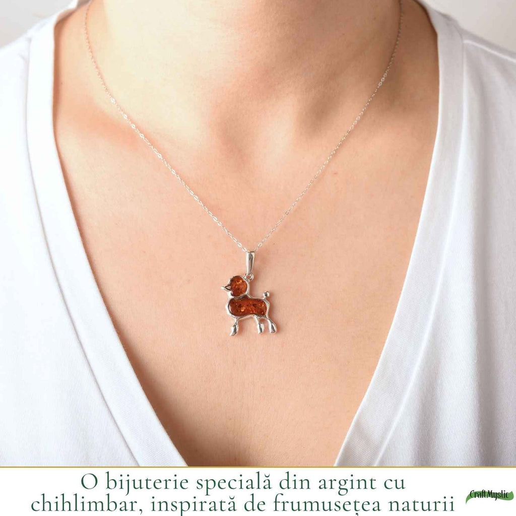 Colier cu Chihlimbar, Argint 925 – CraftMystic