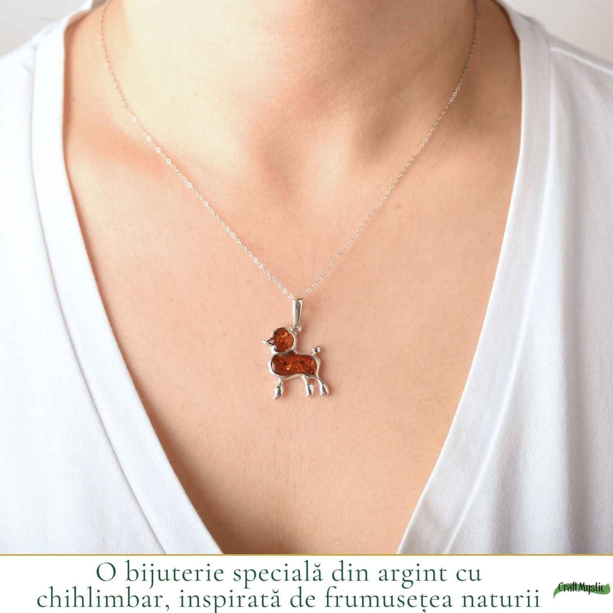 Colier cu Chihlimbar, Argint 925 – CraftMystic