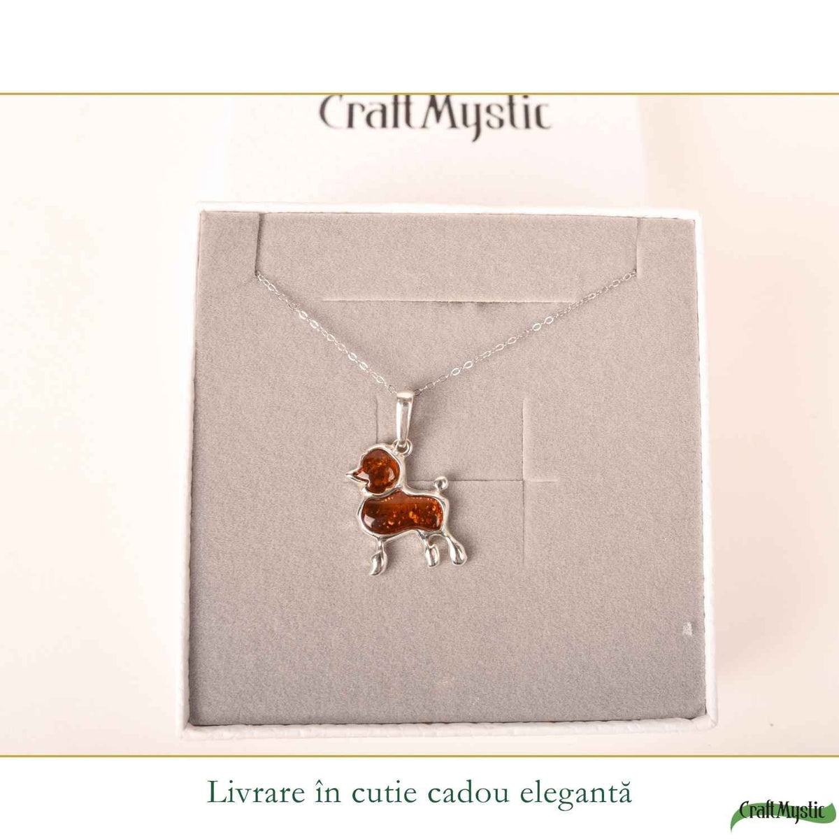 Colier cu Chihlimbar, Argint 925 – CraftMystic